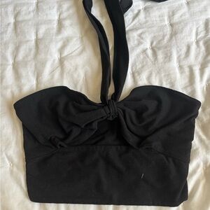 SHEIN Black Halter Top